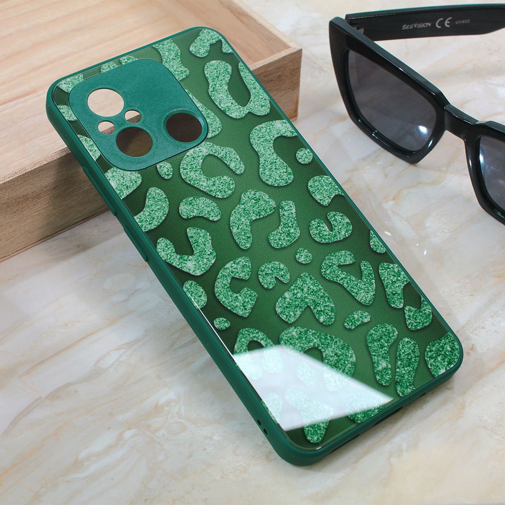 Maska za Xiaomi Redmi 12C — Shiny glass, zelena