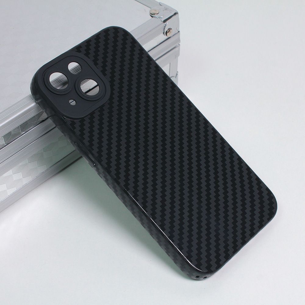 Maska za Apple iPhone 14 — Silikon Line, crna