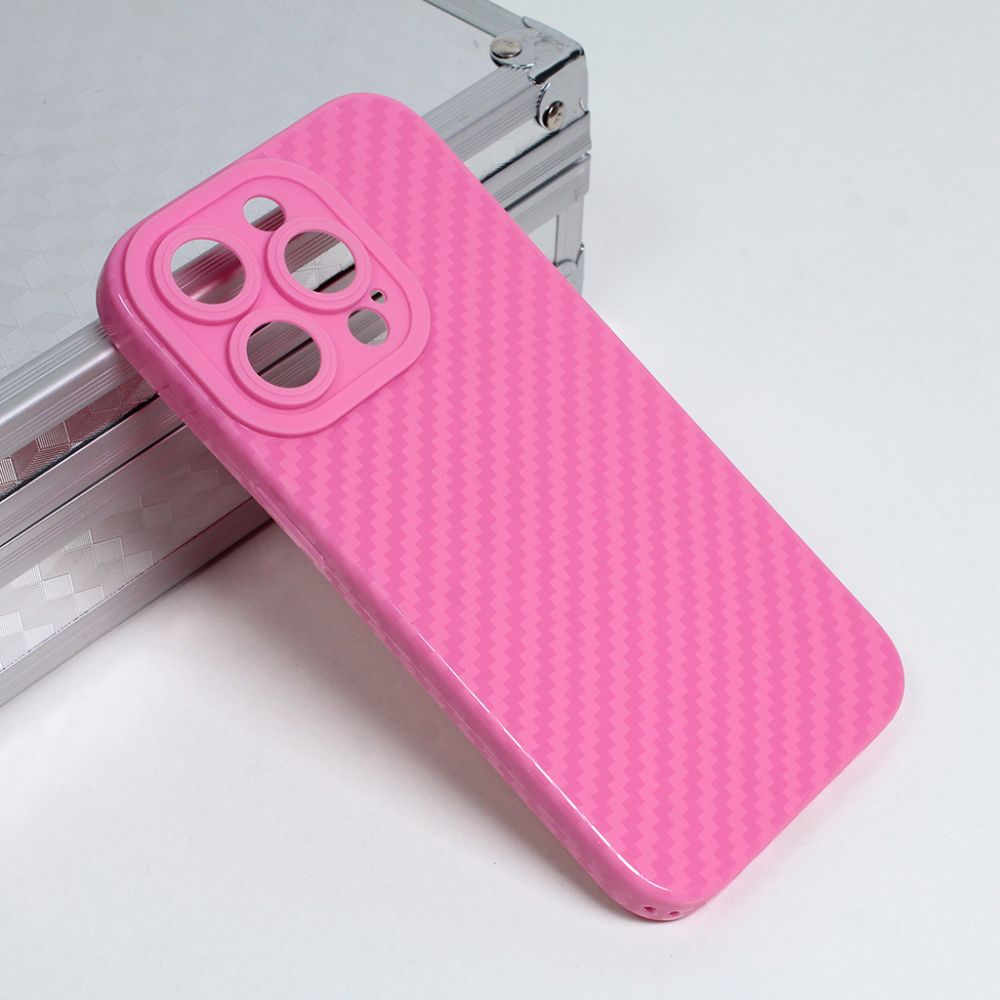 Maska za Apple iPhone 14 Pro — Silikon Line, roze