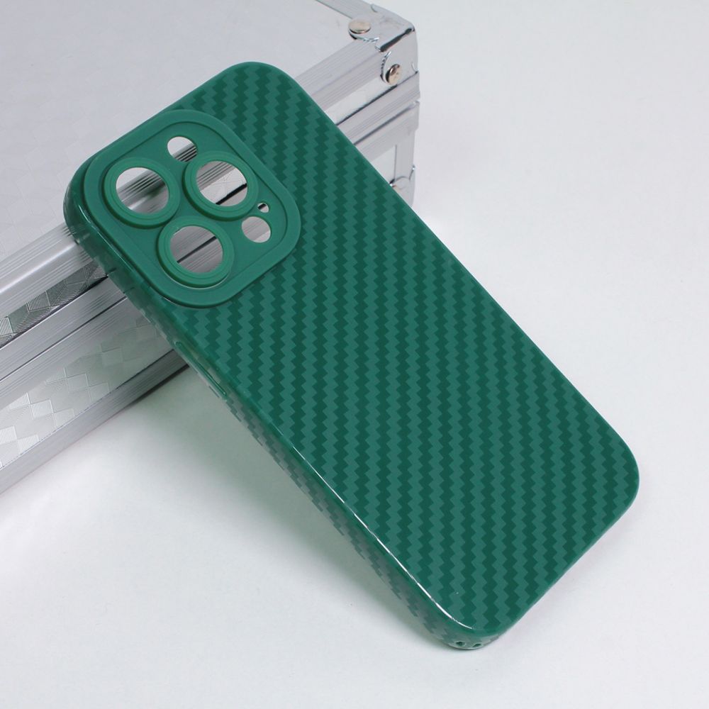 Maska za Apple iPhone 14 Pro — Silikon Line, tamno zelena