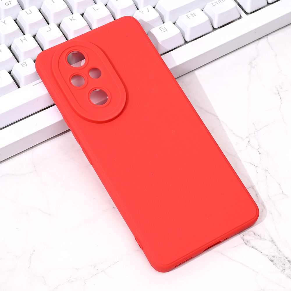 Maska za Honor 200 Pro — Silikon Camera, crvena