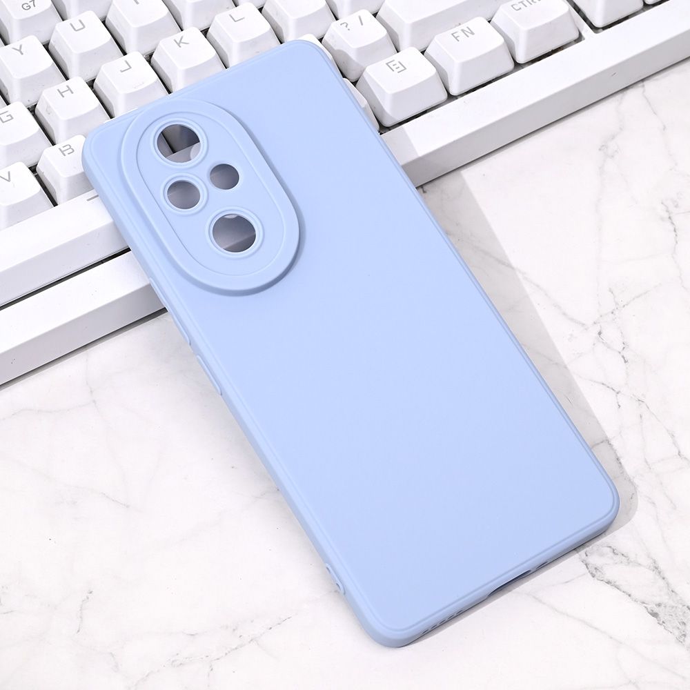 Maska za Honor 200 Pro — Silikon Camera, svetlo plava