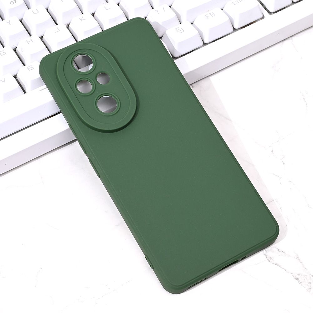 Maska za Honor 200 Pro — Silikon Camera, zelena