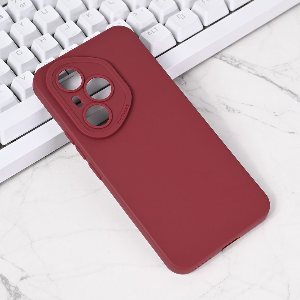 Maska za Honor 400 Pro — Silikon Camera, bordo