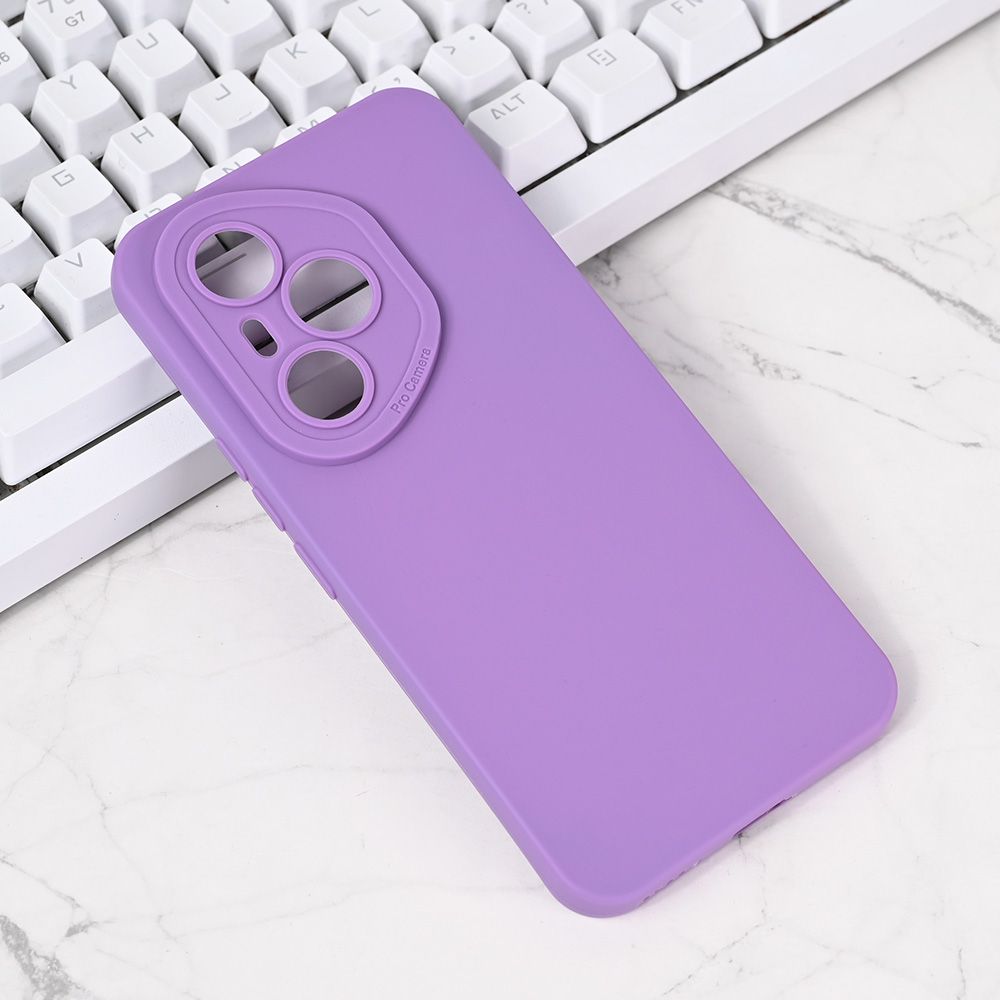 Maska za Honor 400 Pro — Silikon Camera, ljubicasta