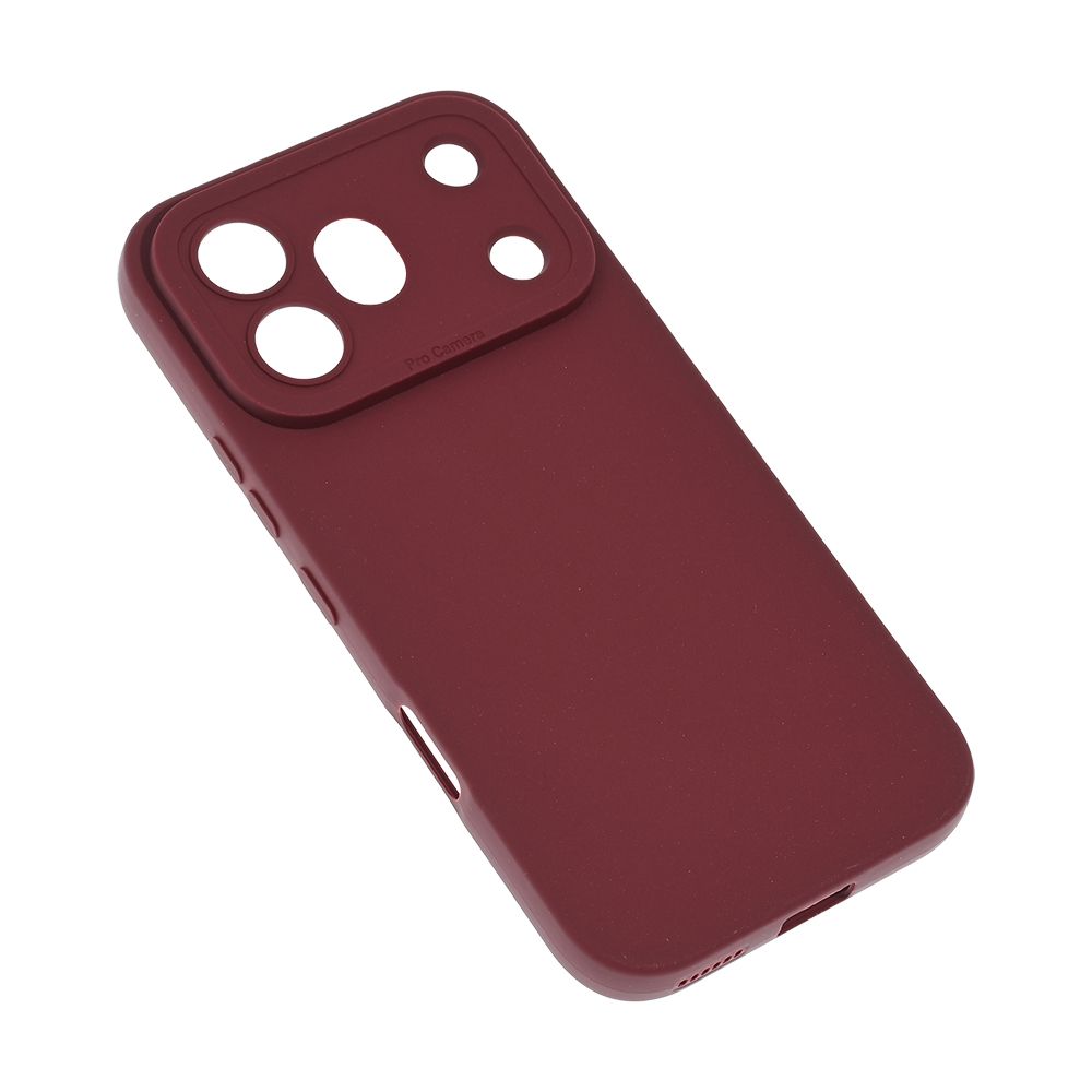 Maska za Honor 600 Pro — Silikon Camera, bordo