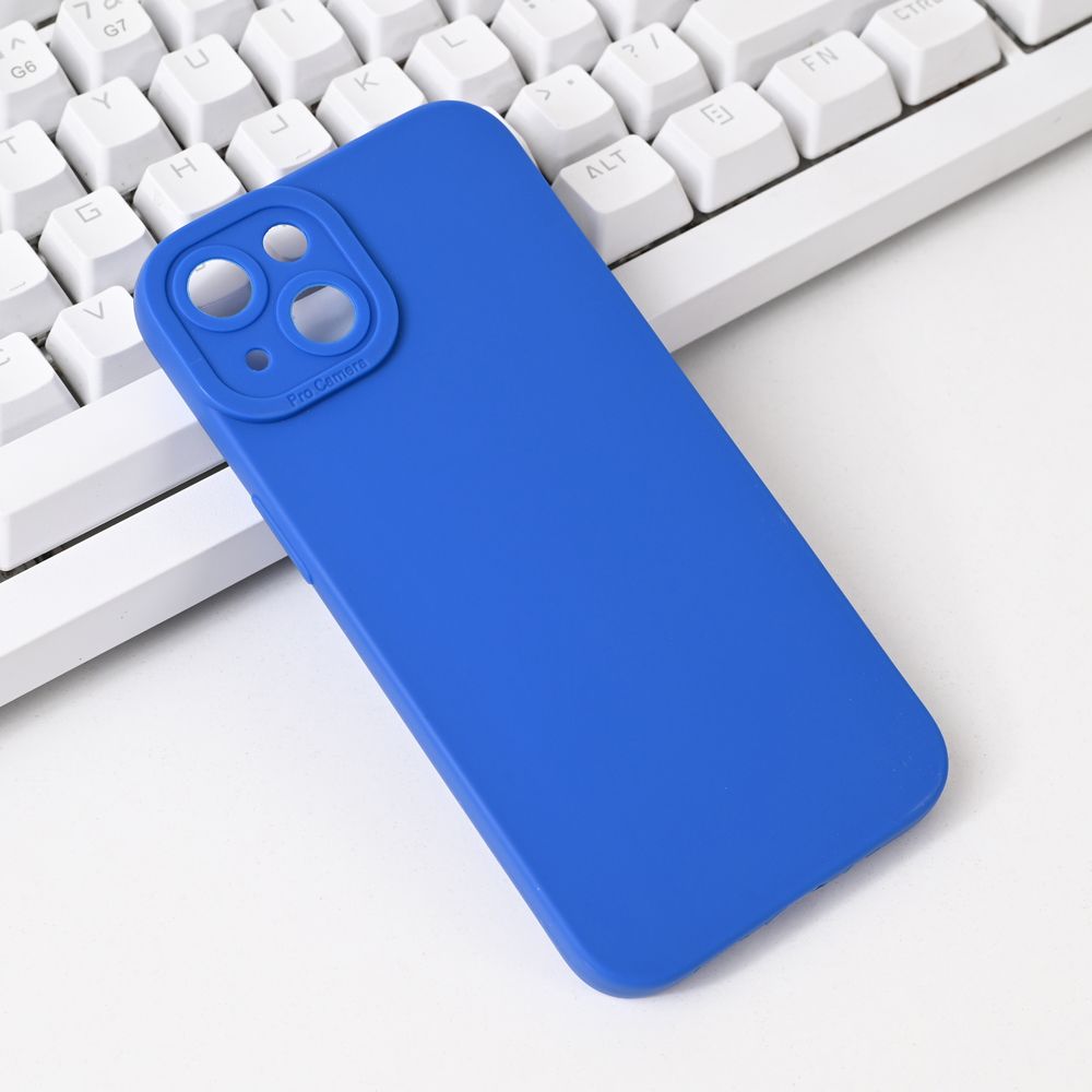 Maska za Apple iPhone 13 — Silikon Pro Camera, plava