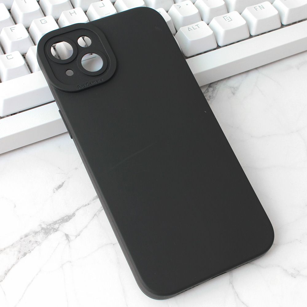 Maska za Apple iPhone 15 Plus — Silikon Pro Camera, crna