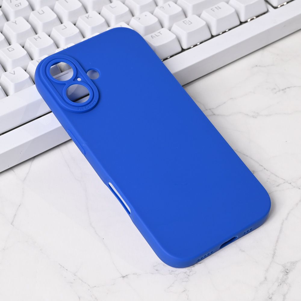 Maska za Apple iPhone 17 — Silikon Pro Camera, plava