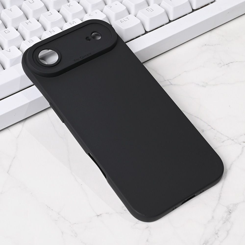 Maska za Apple iPhone 17 Air — Silikon Pro Camera, crna