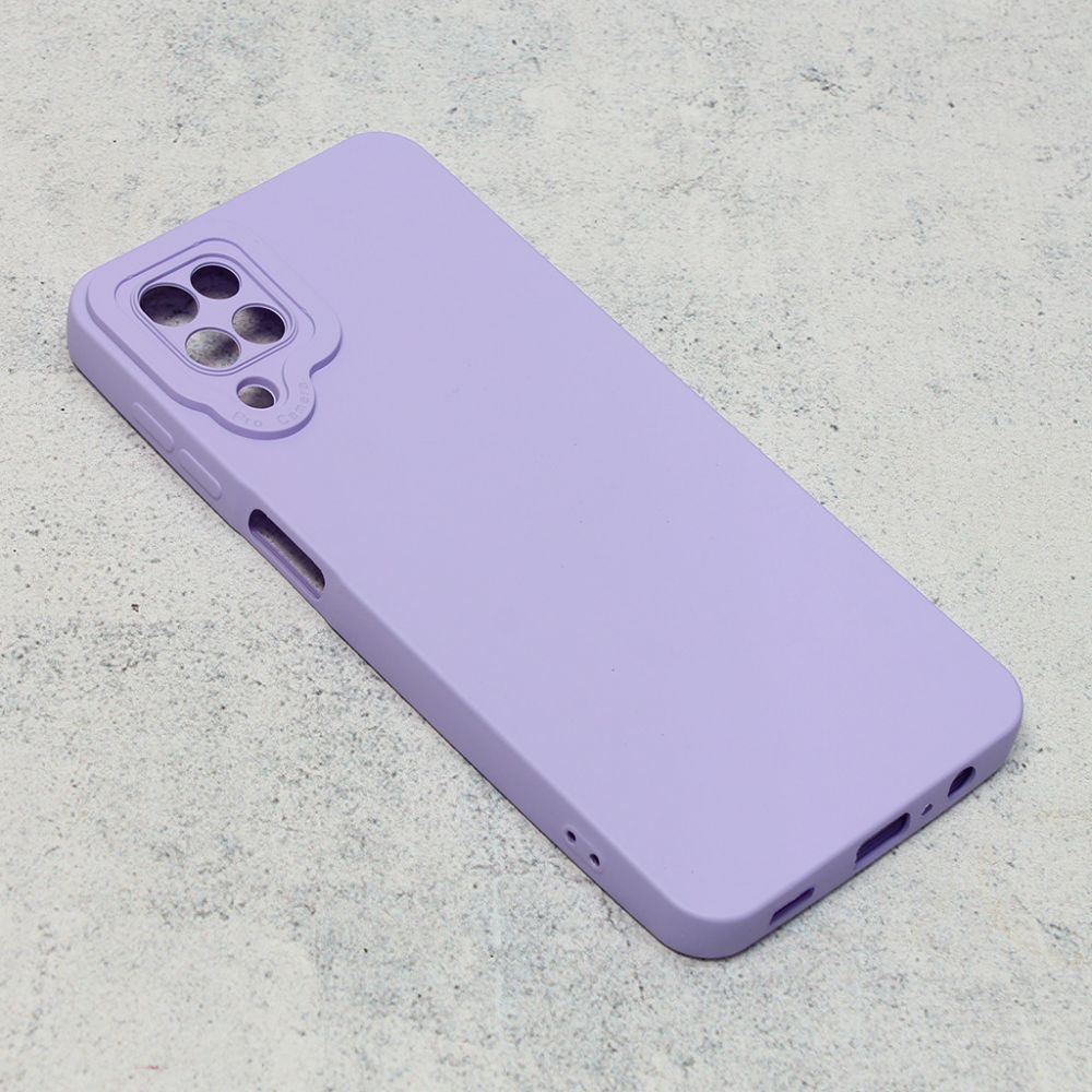 Maska za Samsung Galaxy A12 — Silikon Pro Camera, ljubicasta