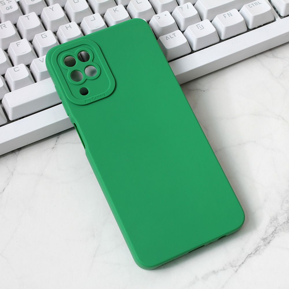 Maska za Samsung Galaxy A12 — Silikon Pro Camera, zelena