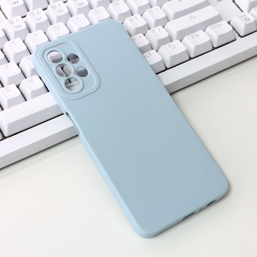 Maska za Samsung Galaxy A13 4G — Silikon Pro Camera, svetlo plava