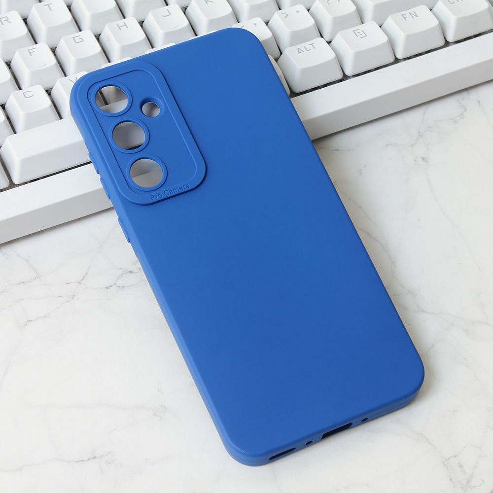 Maska za Samsung Galaxy A35 5G — Silikon Pro Camera, tamno plava