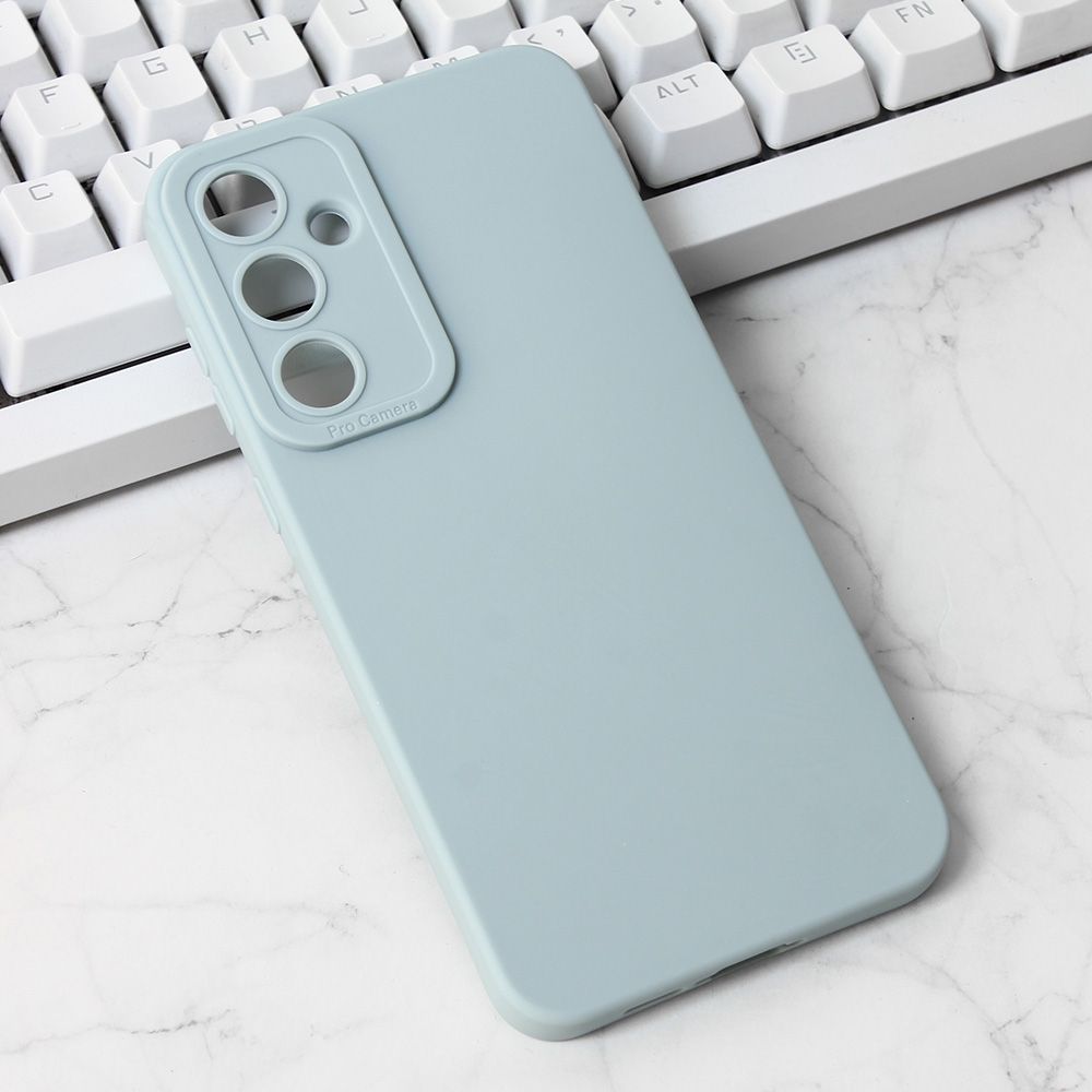 Maska za Samsung Galaxy A55 5G — Silikon Pro Camera, svetlo plava