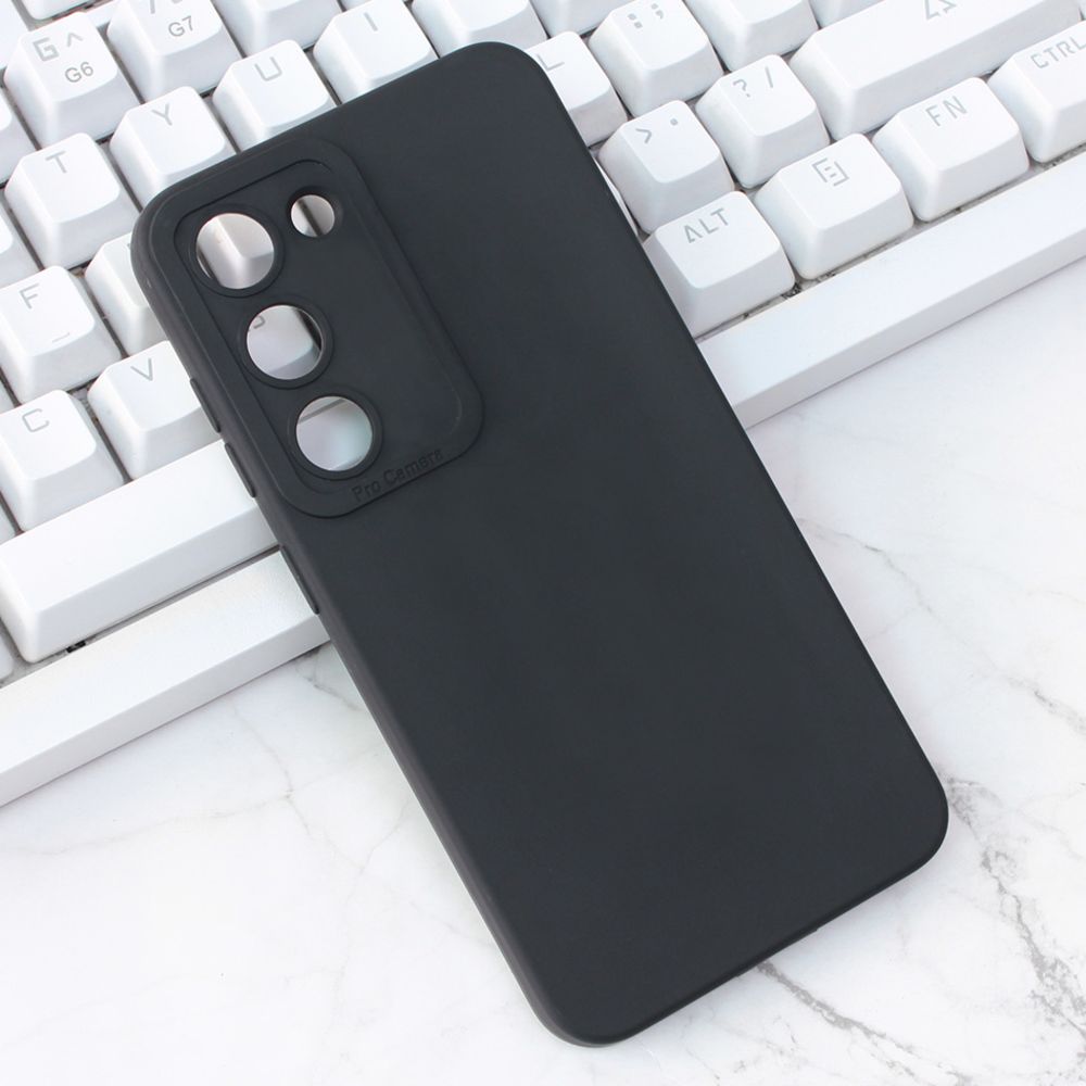 Maska za Samsung Galaxy S23 Plus — Silikon Pro Camera, crna