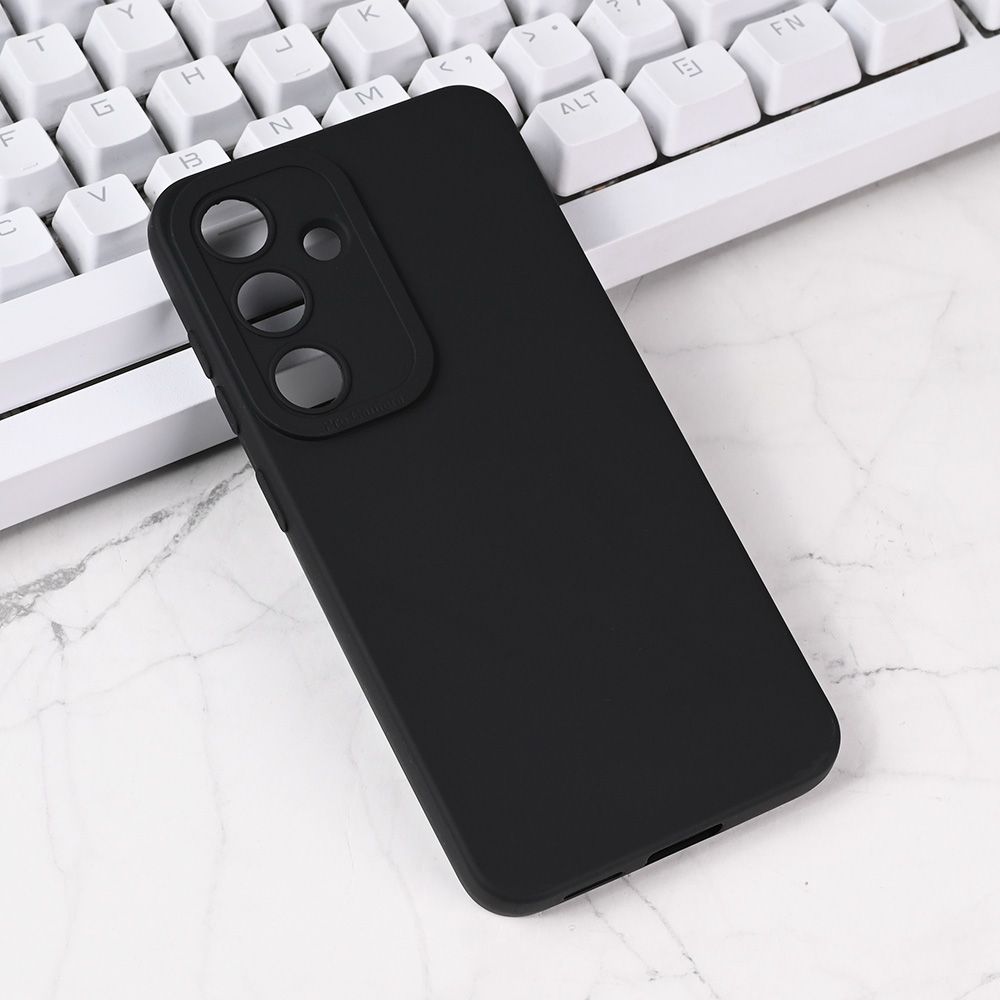 Maska za Samsung Galaxy S25 — Silikon Pro Camera, crna
