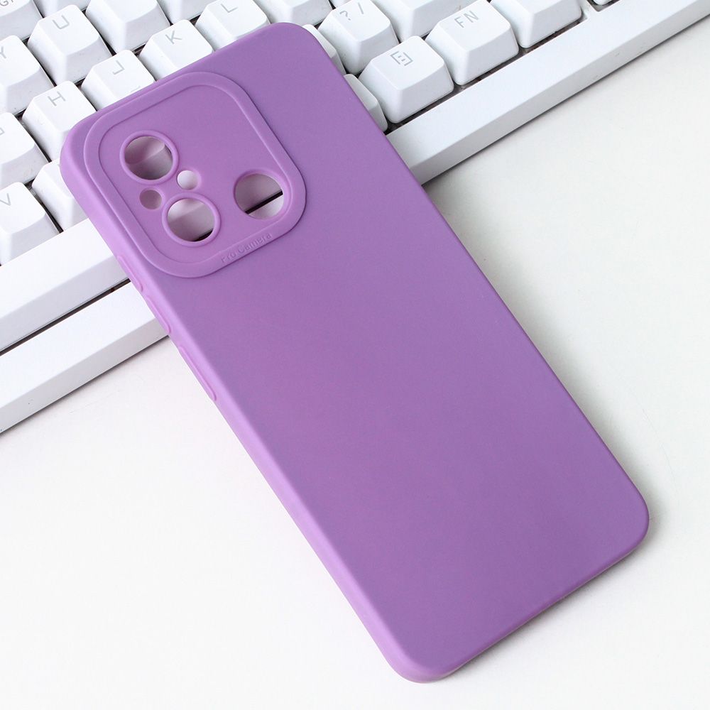 Maska za Xiaomi Redmi 12C — Silikon Pro Camera, ljubicasta