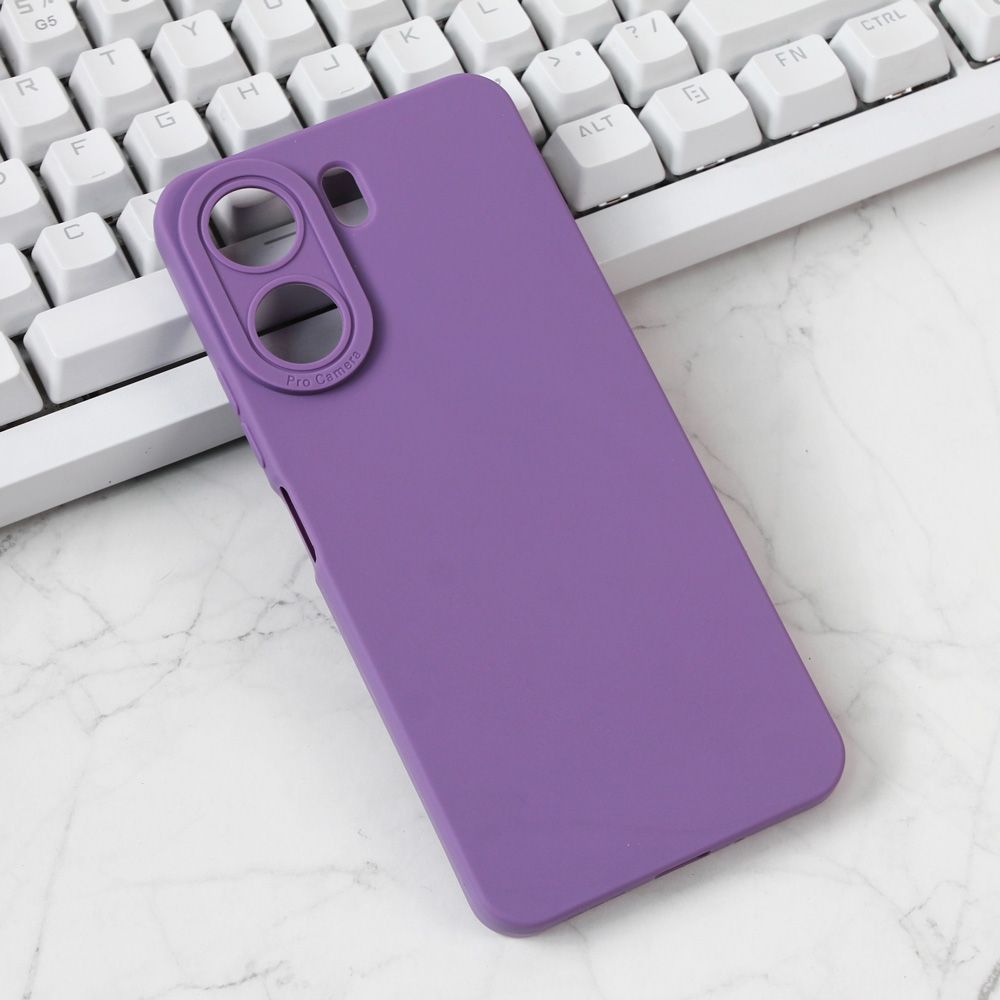 Maska za Xiaomi Redmi 13C — Silikon Pro Camera, ljubicasta