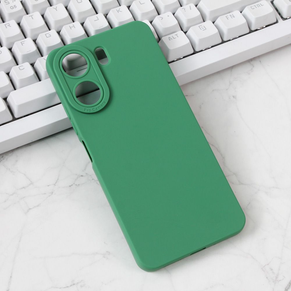 Maska za Xiaomi Redmi 13C — Silikon Pro Camera, zelena