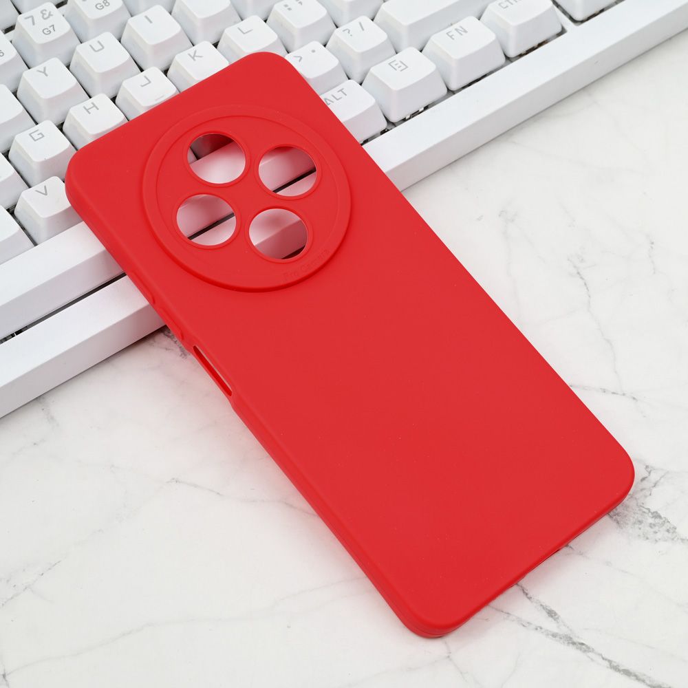 Maska za Xiaomi Redmi 14C — Silikon Pro Camera, crvena