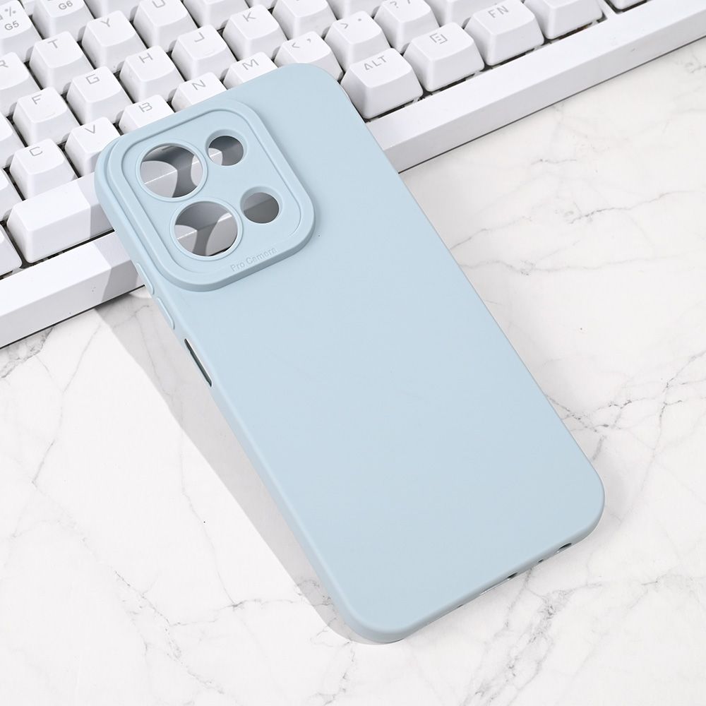 Maska za Xiaomi Redmi 15C — Silikon Pro Camera, svetlo plava