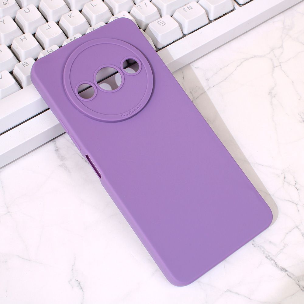 Maska za Xiaomi Redmi A3 — Silikon Pro Camera, ljubicasta