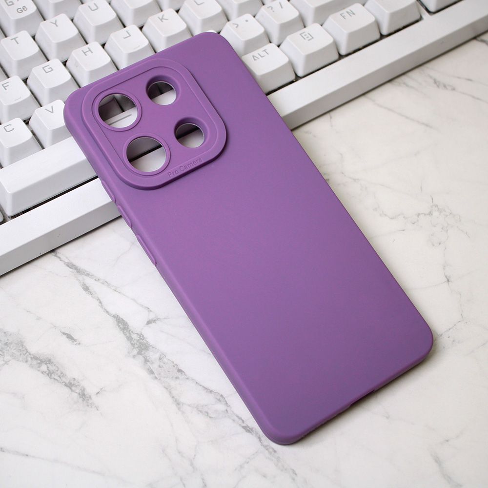 Maska za Samsung — Silikon Pro Camera, ljubicasta
