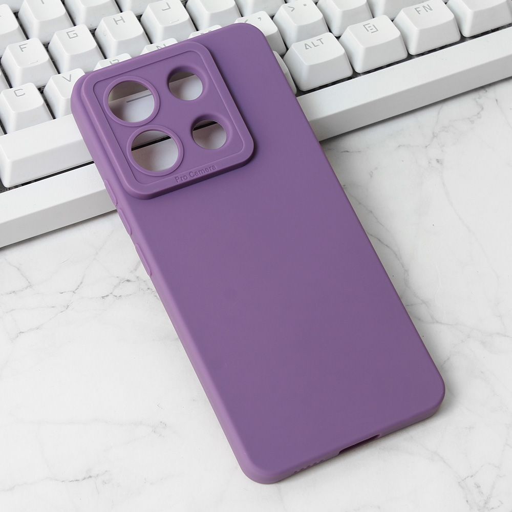 Maska za Samsung — Silikon Pro Camera, ljubicasta