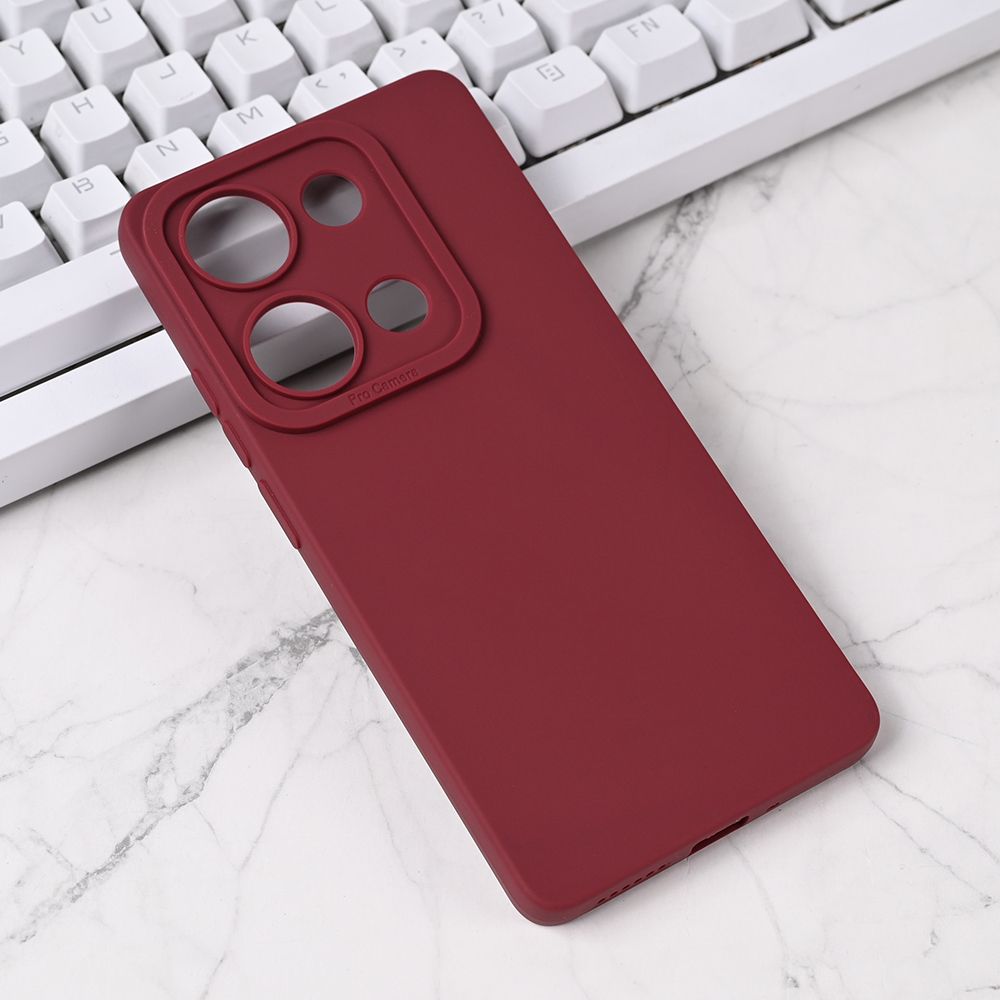 Maska za Xiaomi Redmi Note 14S — Silikon Pro Camera, bordo