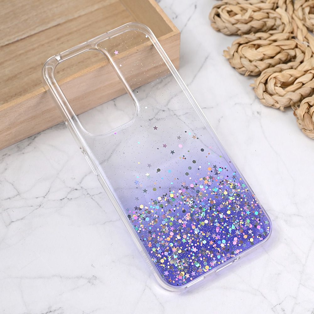 Maska za Honor 200 Lite — Silikonska Glitter, ljubicasta
