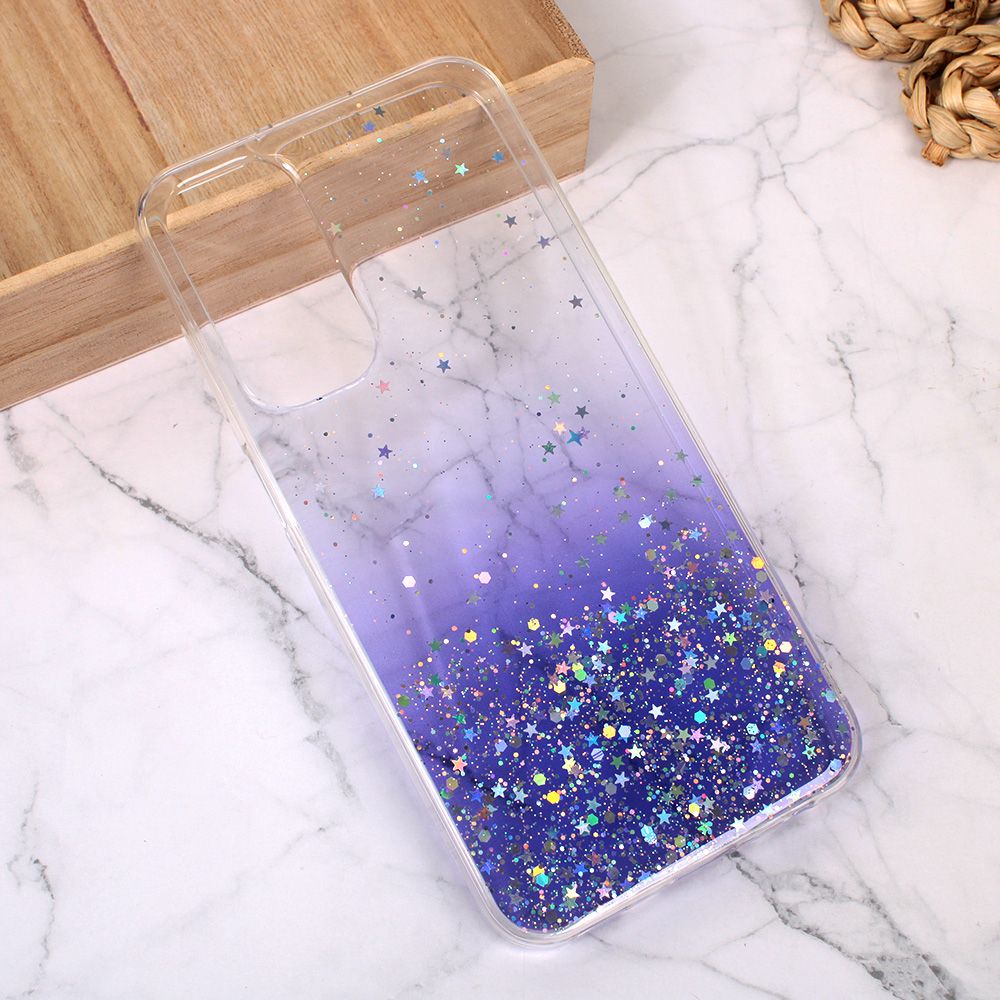Maska za Samsung Galaxy A25 5G — Silikonska Glitter, ljubicasta