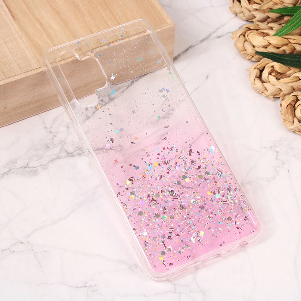 Maska za Samsung Galaxy A32 4G — Silikonska Glitter, roze