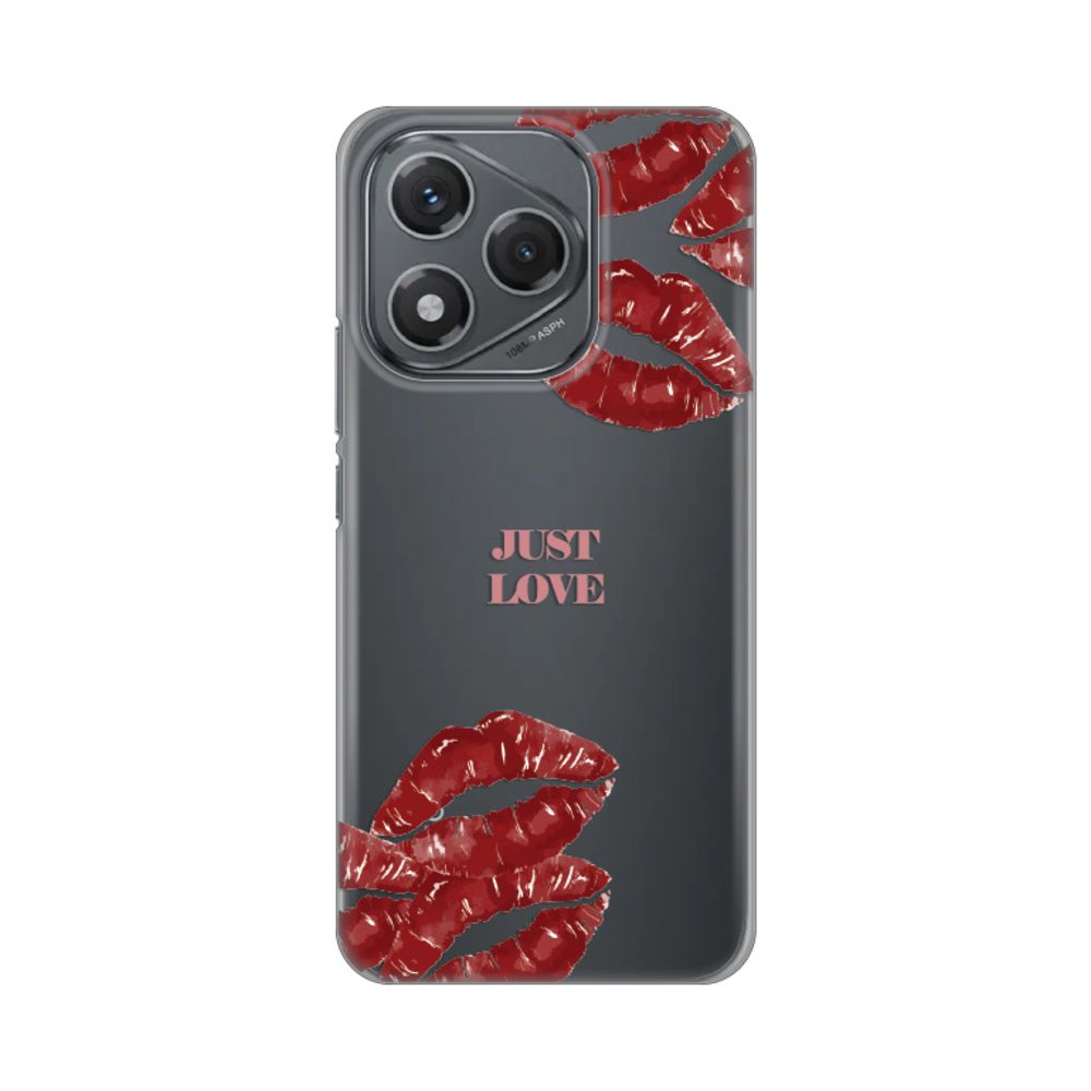 Maska za Honor 400 Lite — Silikonska Print Skin, pink