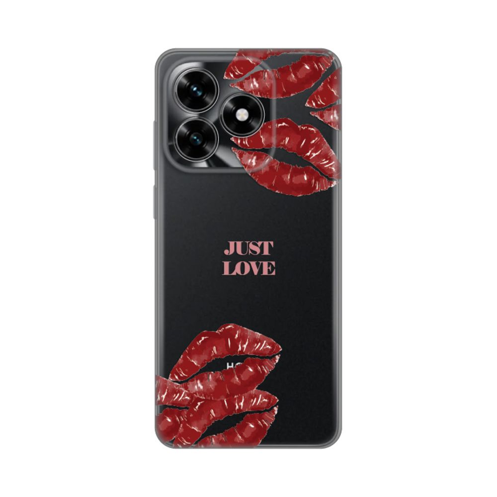 Maska za Honor X5c Plus — Silikonska Print Skin, pink