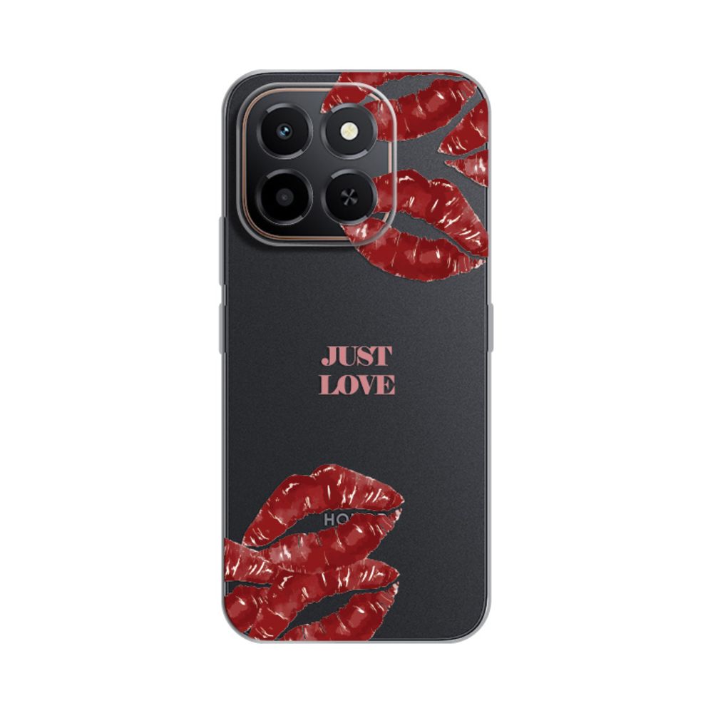Maska za Honor X6c — Silikonska Print Skin, pink