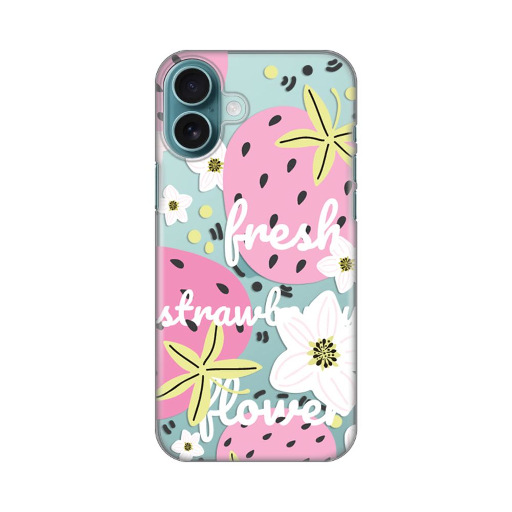 Maska za Apple iPhone 16 Plus — Silikonska Print Skin, pink