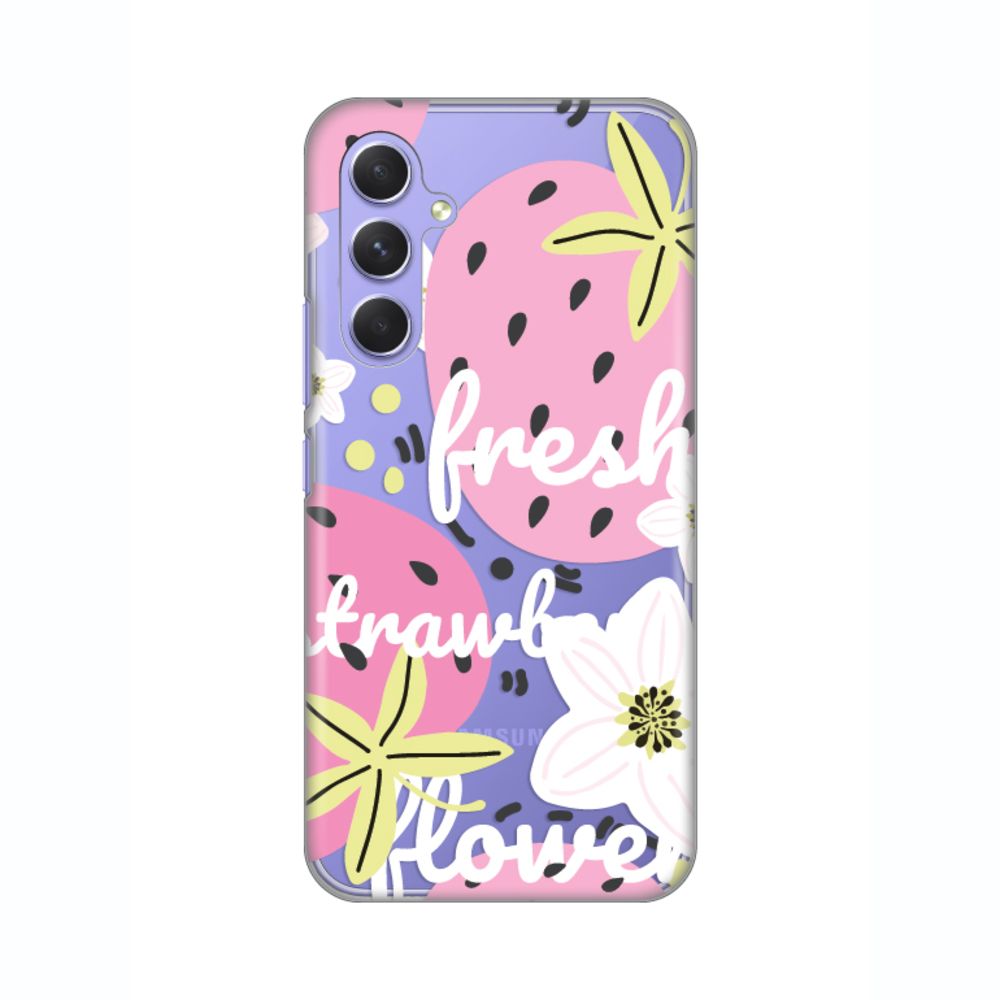Maska za Samsung Galaxy A54 5G — Silikonska Print Skin, pink