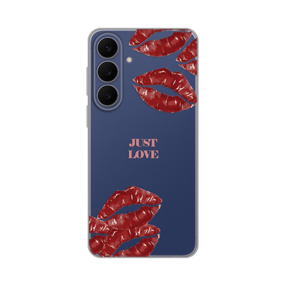 Maska za Samsung Galaxy S25 FE — Silikonska Print Skin, pink