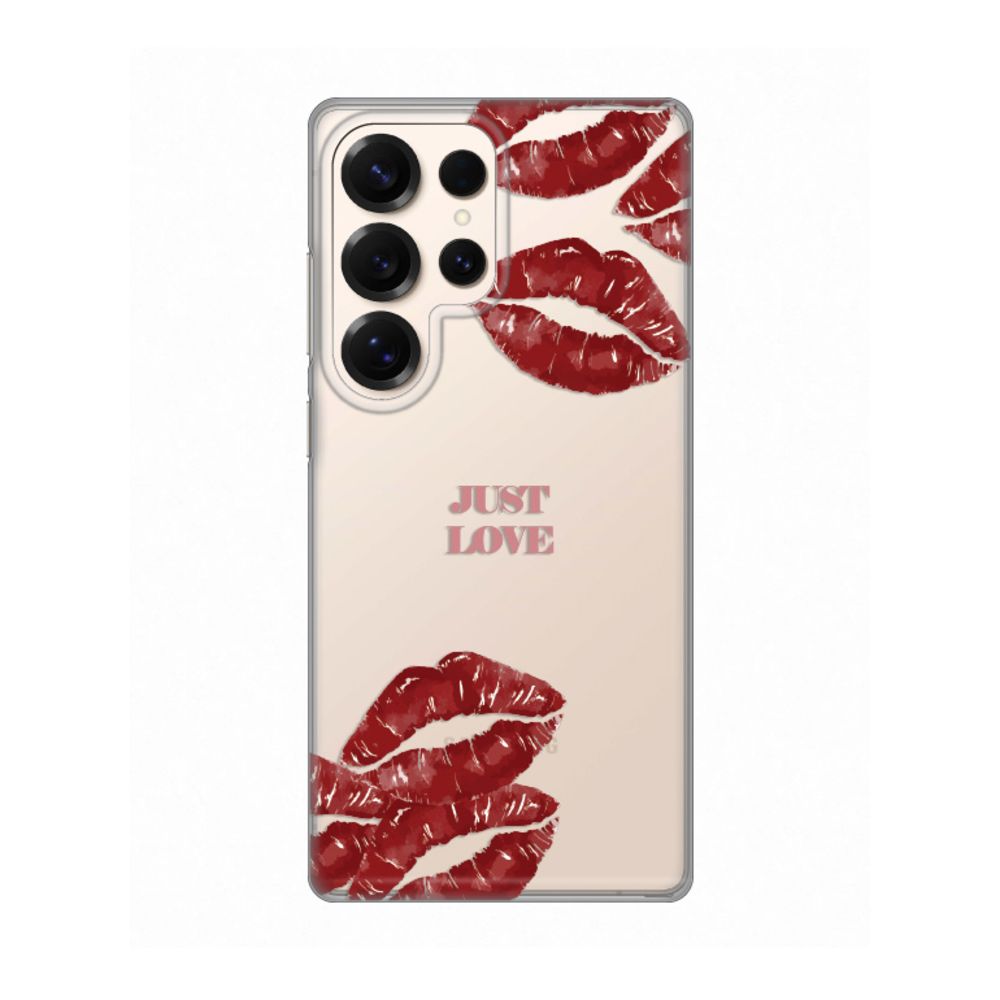 Maska za Samsung Galaxy S25 Ultra — Silikonska Print Skin, pink