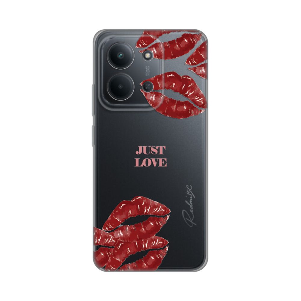 Maska za Xiaomi Redmi 15C — Silikonska Print Skin, pink
