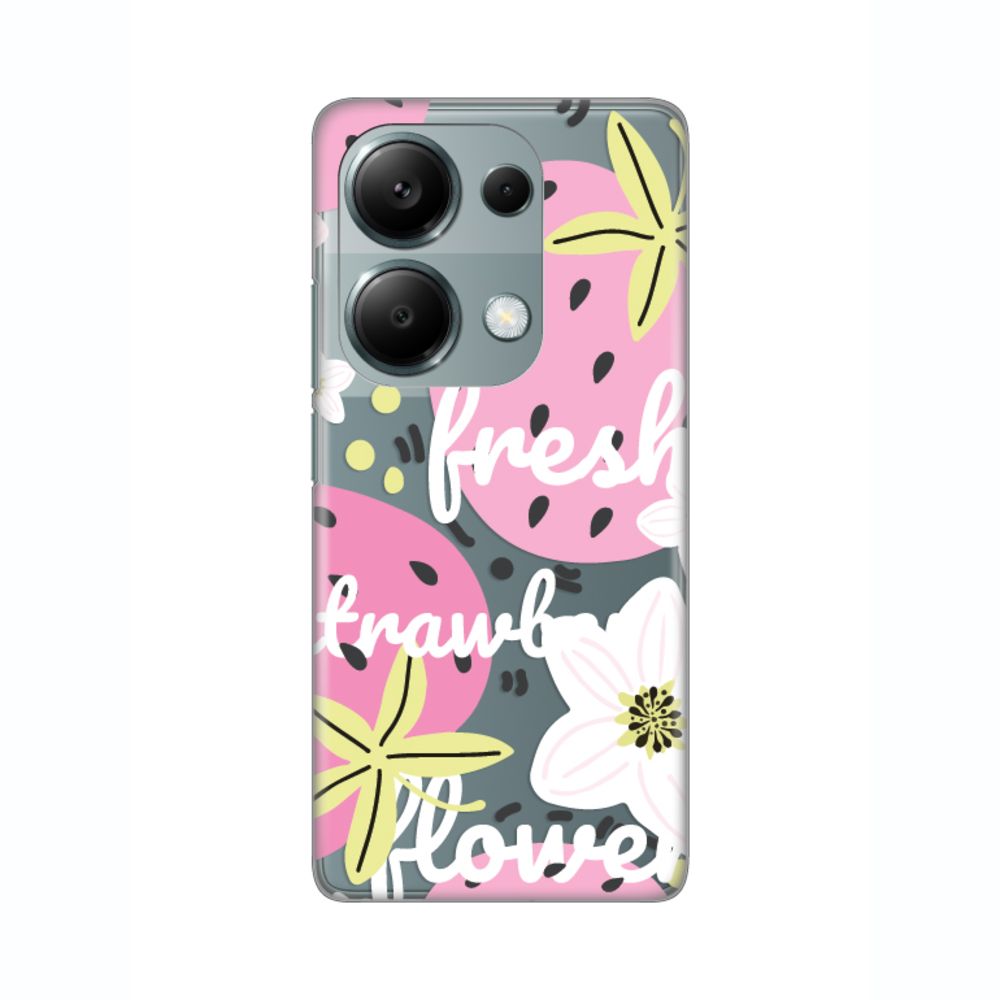 Maska za Samsung — Silikonska Print Skin, pink