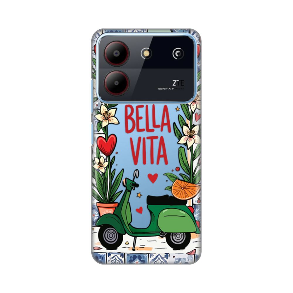Maska za ZTE Blade A54 — Silikonska Print Skin