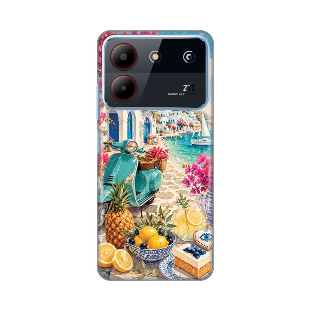 Maska za ZTE Blade A54 — Silikonska Print Skin