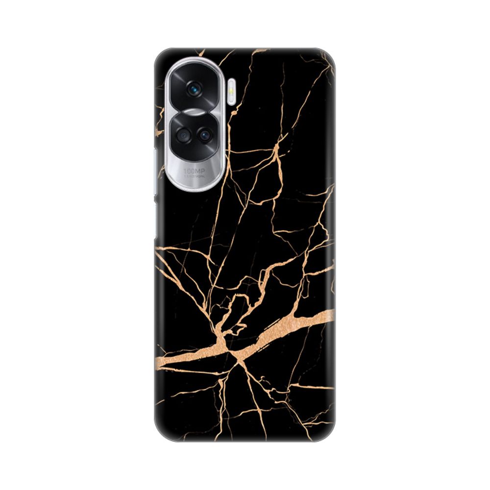 Maska za Honor 90 Lite — Silikonska Print, black