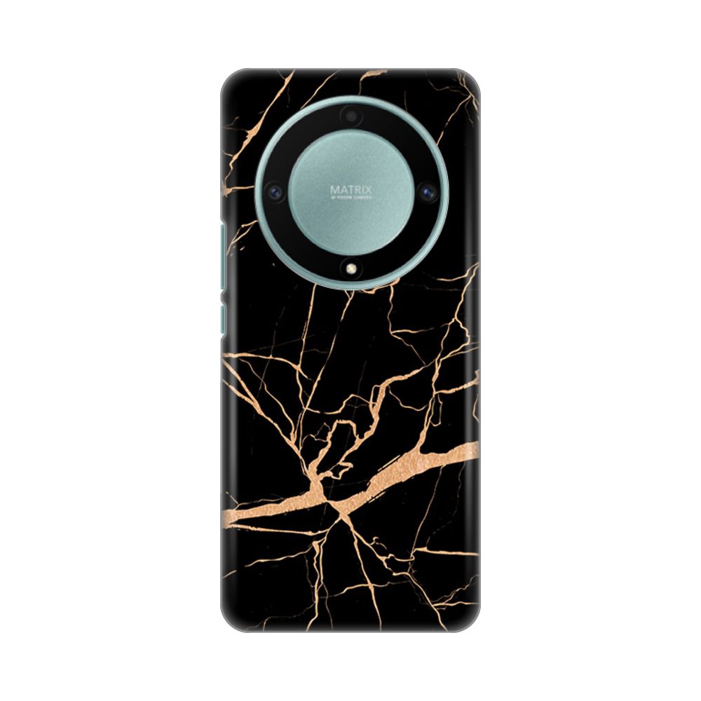 Maska za Honor Magic 5 Lite — Silikonska Print, black