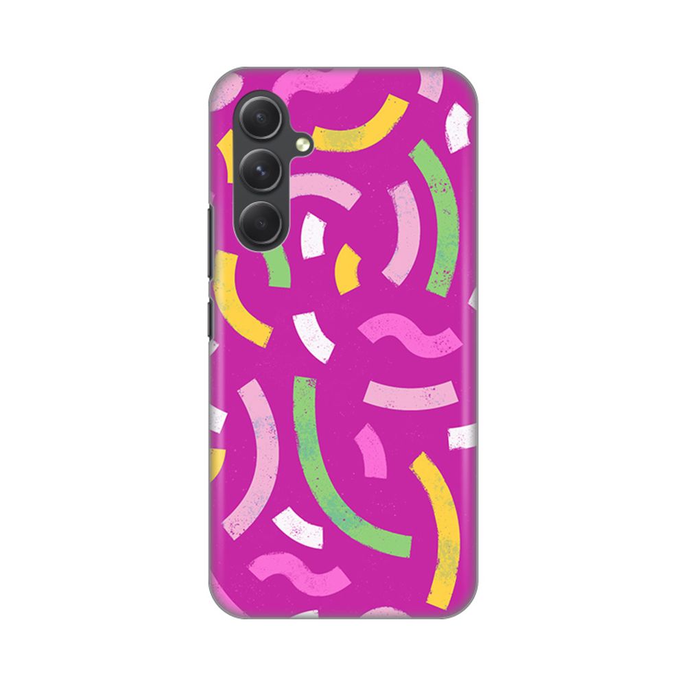 Maska za Samsung Galaxy A54 5G — Silikonska Print, pink