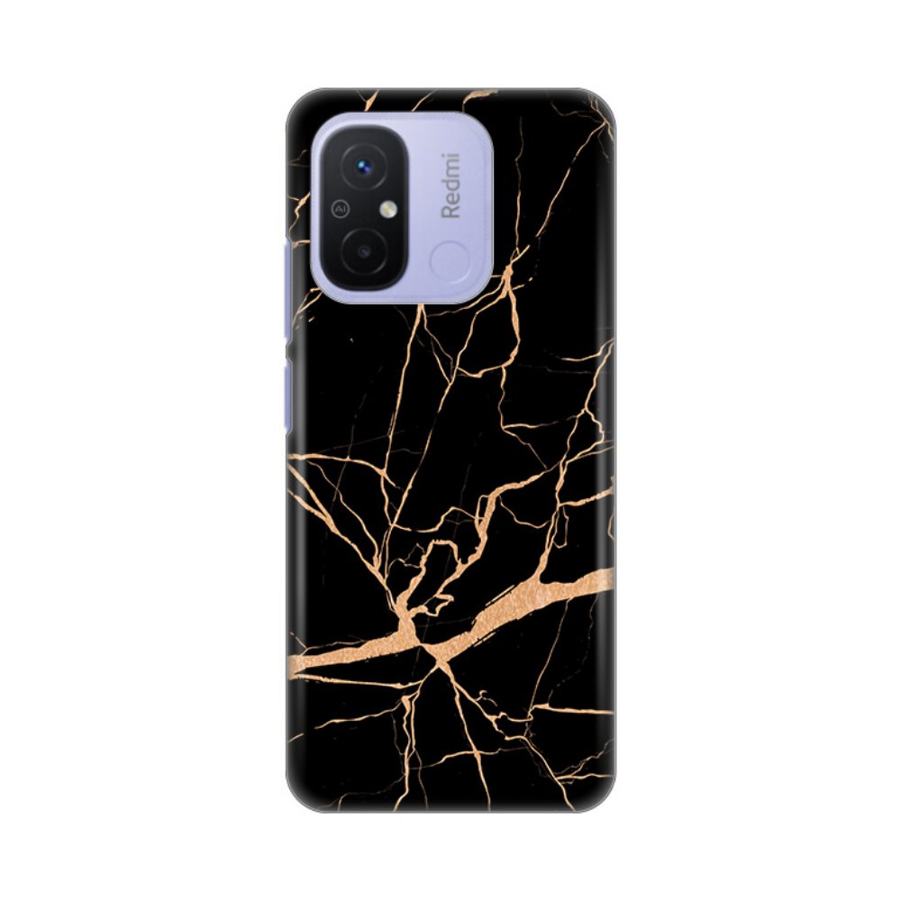 Maska za Xiaomi Redmi 12C — Silikonska Print, black