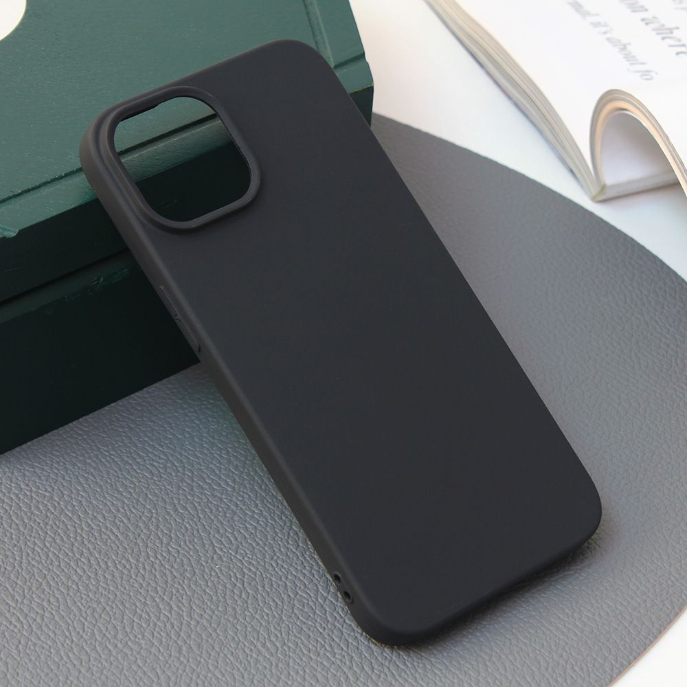 Maska za Apple iPhone 15 — Silikonska Skin, mat crna