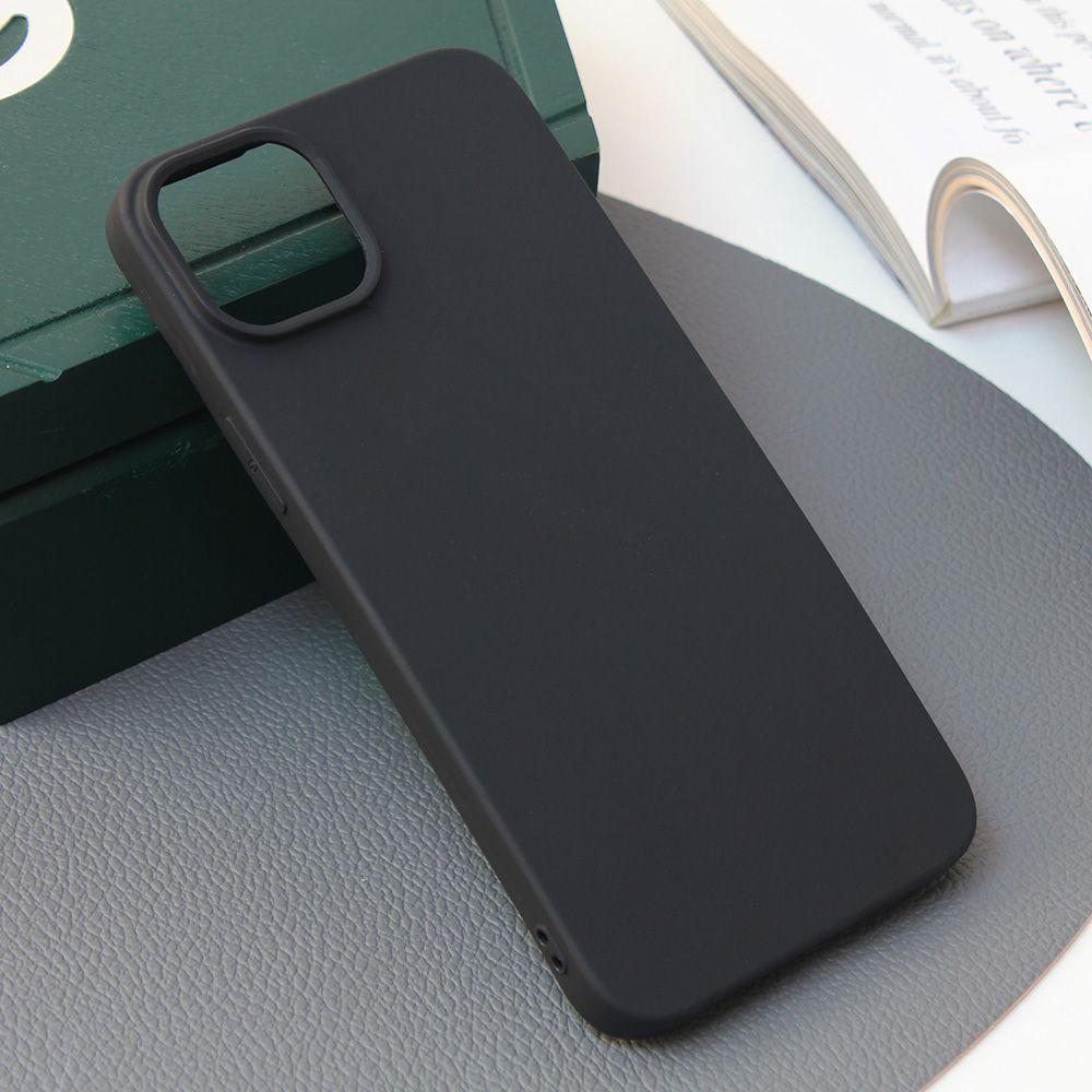 Maska za Apple iPhone 15 Plus — Silikonska Skin, mat crna